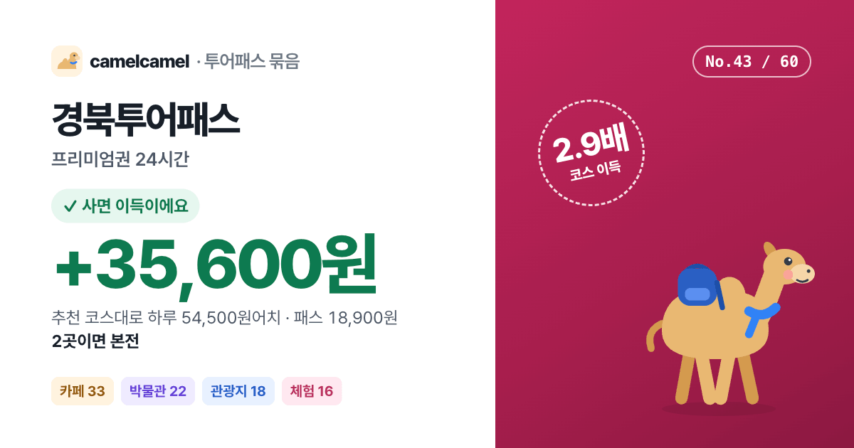 경북투어패스 링크 미리보기 이미지